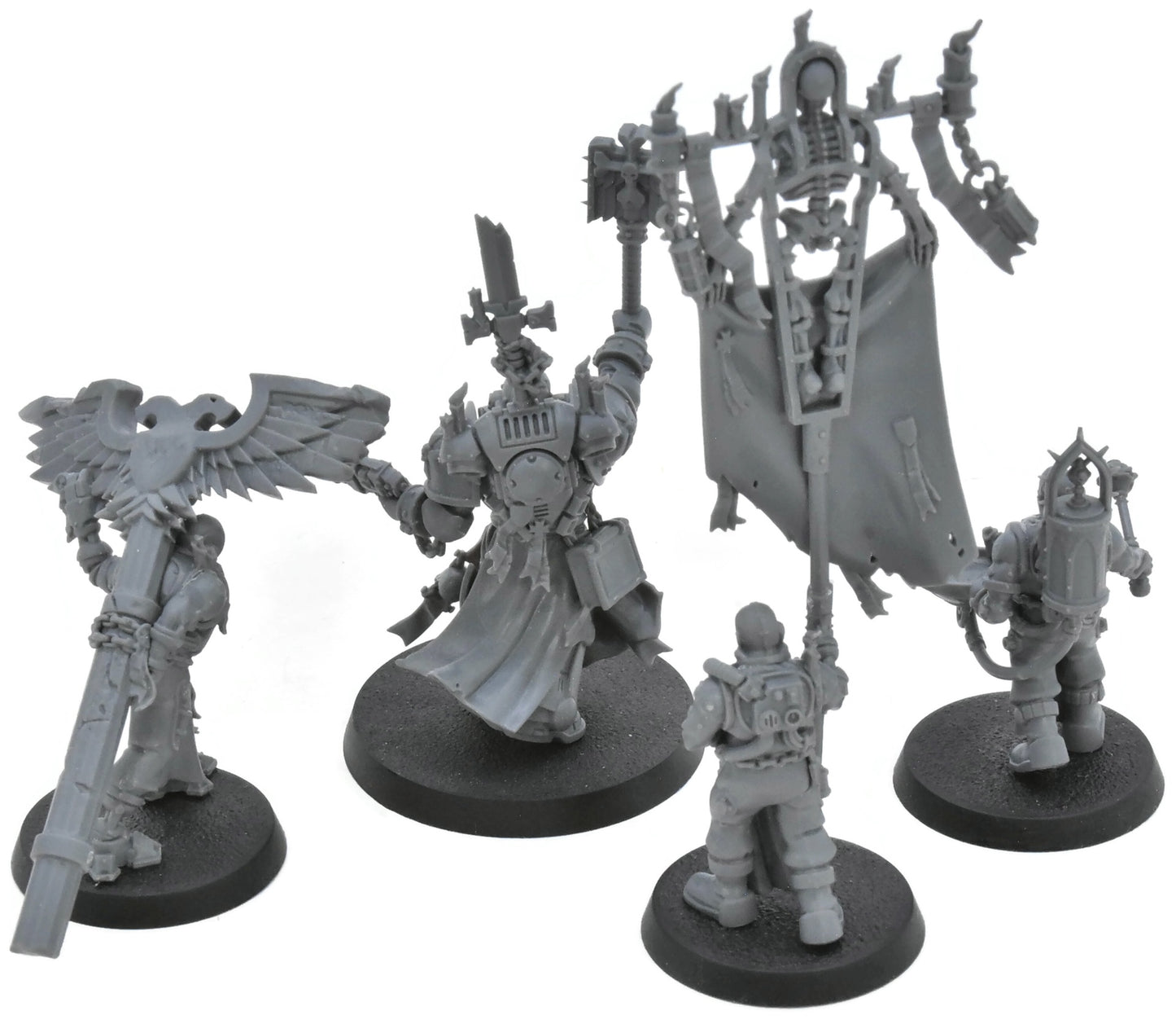 CHAOS SPACE MARINES 4 Black Templars Grimaldus & Retinue #1 Warhammer 40K 3667