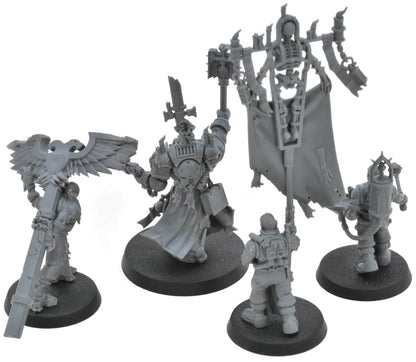 CHAOS SPACE MARINES 4 Black Templars Grimaldus & Retinue #1 Warhammer 40K 3667