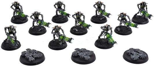 NECRONS Necron Warriors With Scarab Swarms #12 WELL PAINTED Warhammer 40K 1880