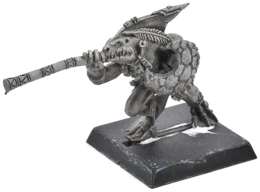 LIZARDMEN Skink Chief With Blowpipe #1 METAL Warhammer Fantasy 3933