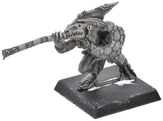 LIZARDMEN Skink Chief With Blowpipe #1 METAL Warhammer Fantasy 3933