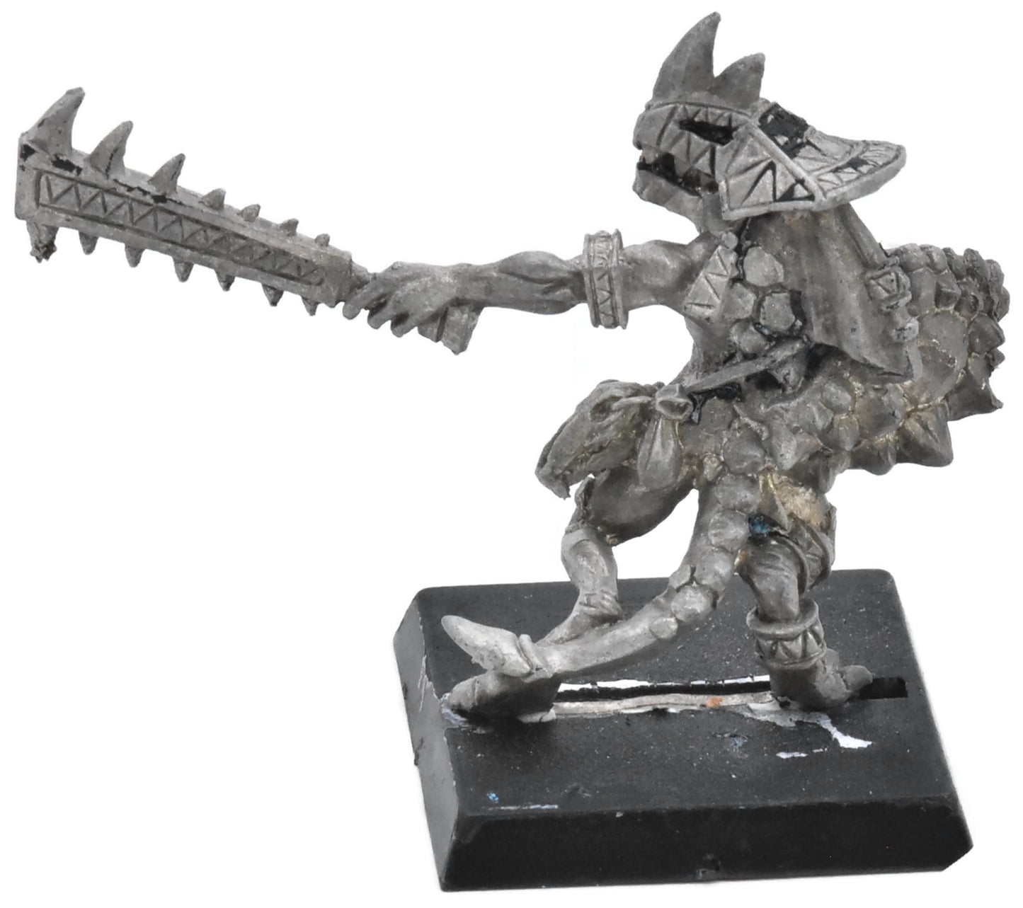 LIZARDMEN Skink Chief with sword shield #1 METAL Warhammer Fantasy 3940