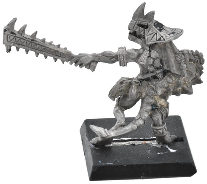 LIZARDMEN Skink Chief with sword shield #1 METAL Warhammer Fantasy 3940