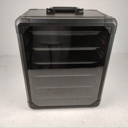 EVORETRO Aluminum Miniatures Display Case with 5 Magnetic Trays