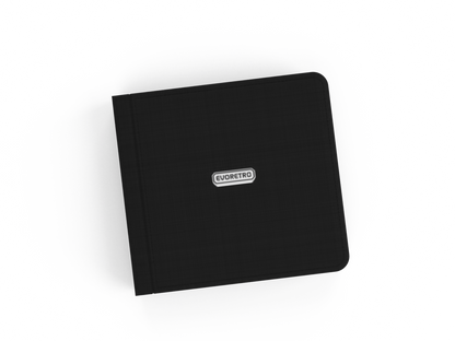 EVORETRO 4x3 Binder with Zipper fits 528 cards, Black