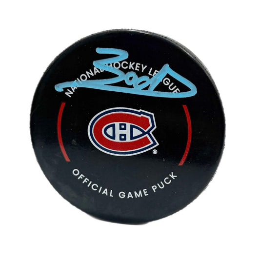 Zachary Bolduc Autographed Puck - Official (Montreal)
