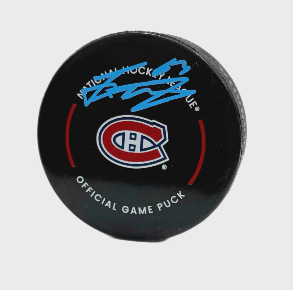 Florian Xhekaj Autographed official game puck