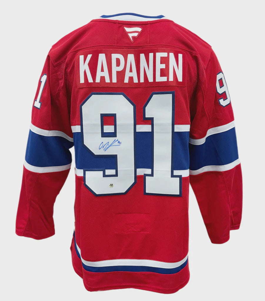 Oliver Kapanen Autographed Fanatics Premium Jersey