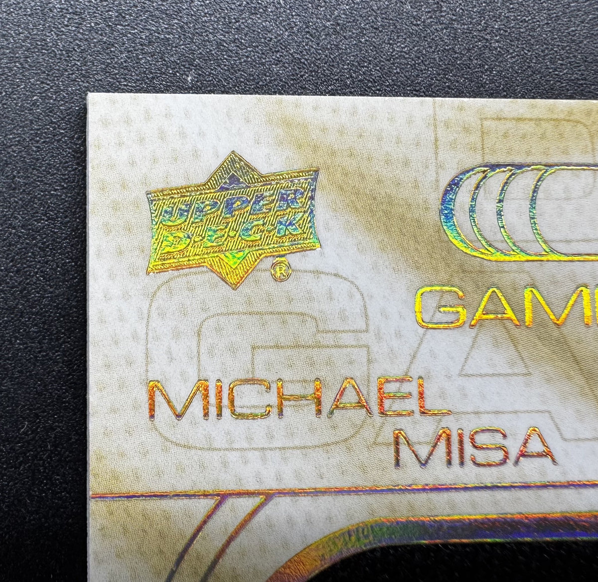2025-26 Upper Deck Extended Michael Misa Debut Game Jersey Auto /77
