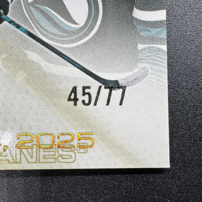 2025-26 Upper Deck Extended Michael Misa Debut Game Jersey Auto /77