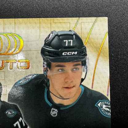 2025-26 Upper Deck Extended Michael Misa Debut Game Jersey Auto /77