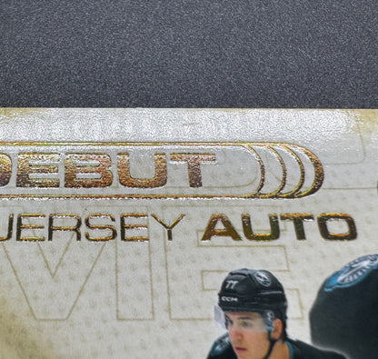 2025-26 Upper Deck Extended Michael Misa Debut Game Jersey Auto /77