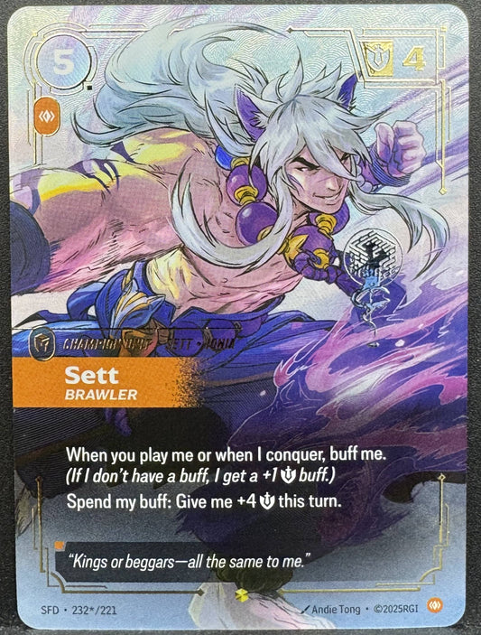 Riftbound Sett Brawler Overnumbered Signature 232/211