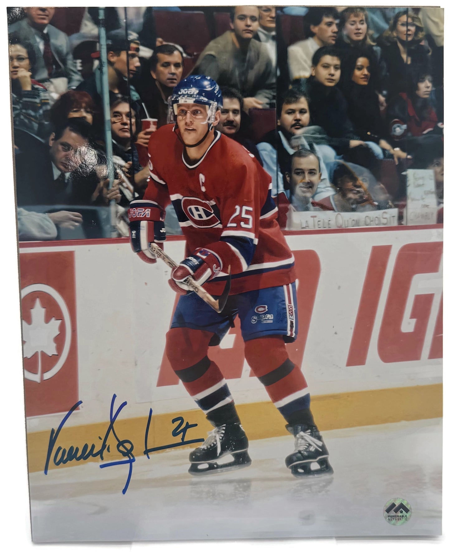 Vincent Damphousse printed photography Autographed
