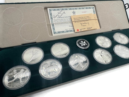 1988 Calgary Olympic Winter Games Sterling Silver Set