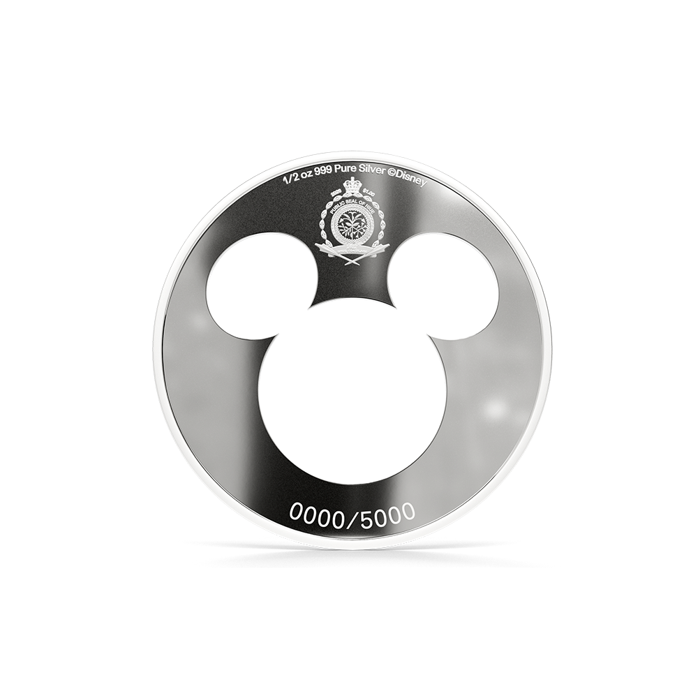 Iconic Silhouettes - Mickey Mouse 1/2 oz Silver Collectible Coin