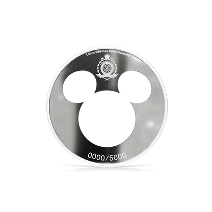 Iconic Silhouettes - Mickey Mouse 1/2 oz Silver Collectible Coin