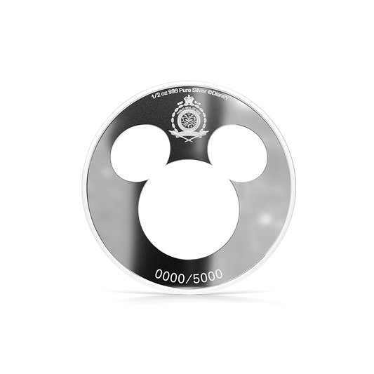 Iconic Silhouettes - Mickey Mouse 1/2 oz Silver Collectible Coin