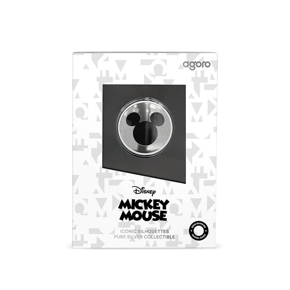 Iconic Silhouettes - Mickey Mouse 1/2 oz Silver Collectible Coin