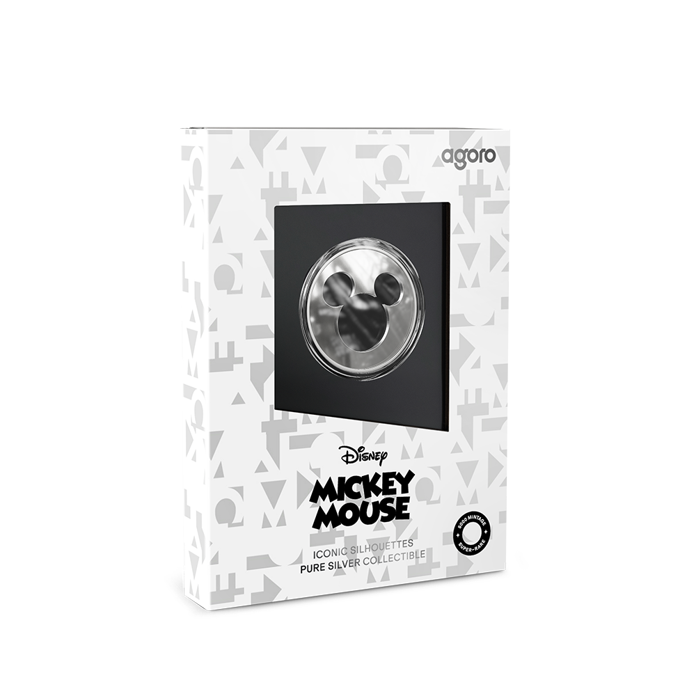 Iconic Silhouettes - Mickey Mouse 1/2 oz Silver Collectible Coin