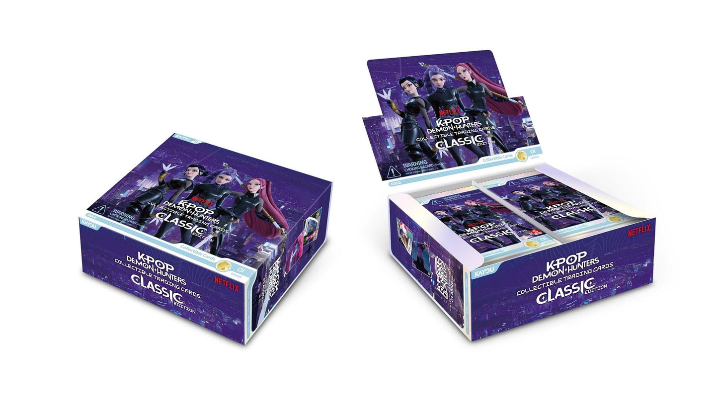 K Pop Demon Hunters Collectible Trading Cards Classic Edition Display
