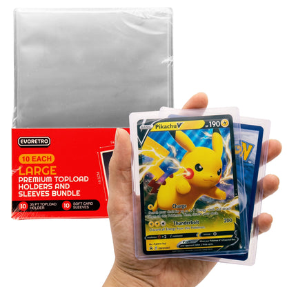 EvoRetro Large 35pt 10 TopLoad + 10 Pochettes