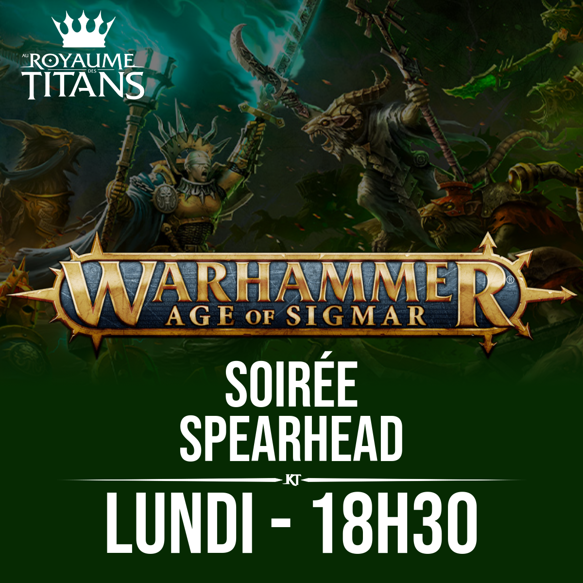 Soirées Warhammer AOS Spearhead - Lundi 12 janvier