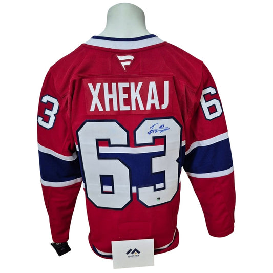 Florianm Xhekaj Autographed Fanatics Premium Jersey