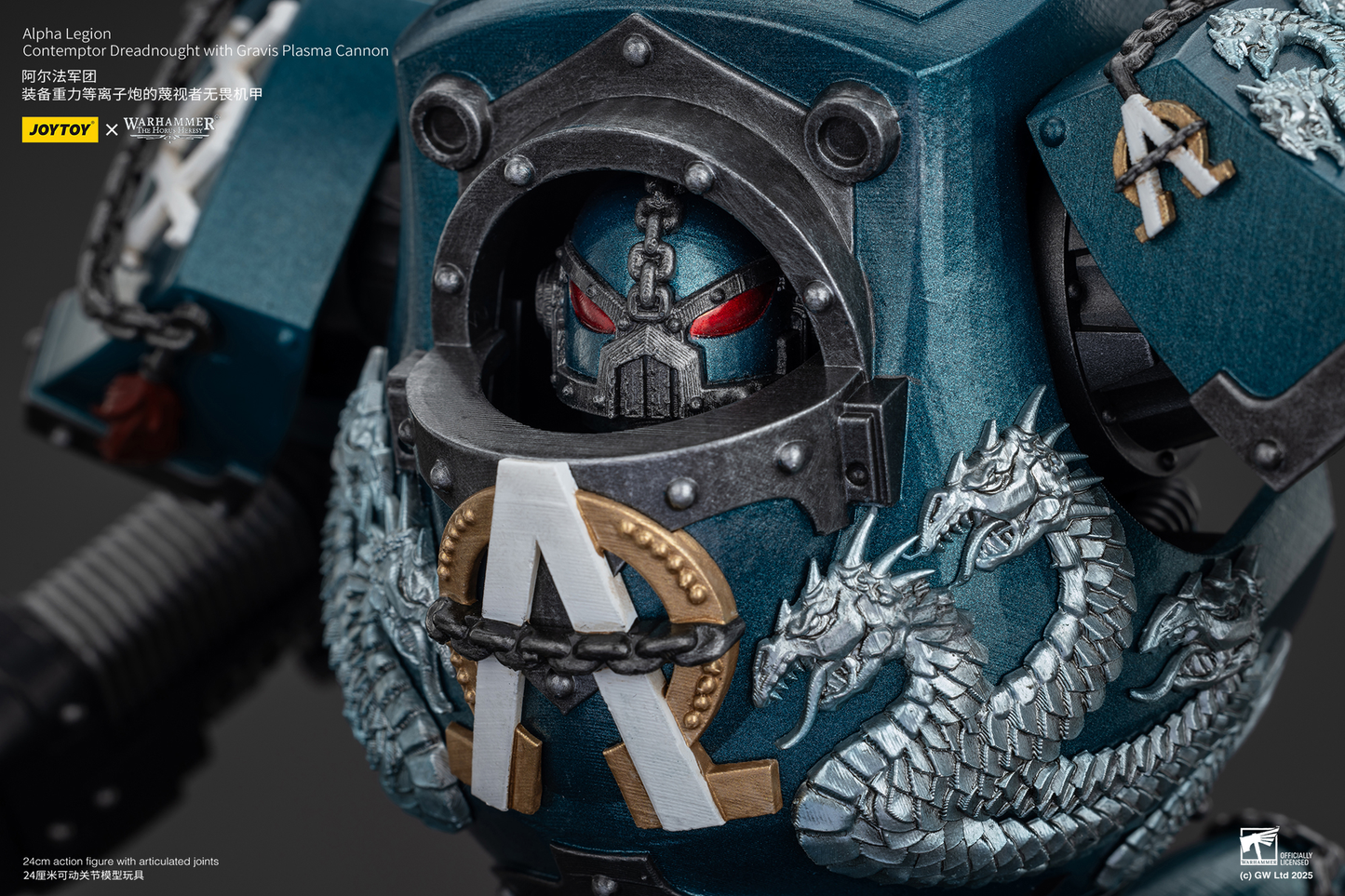 Alpha Legion Contemptor Dreadnought with Gravis Plasma Cannon