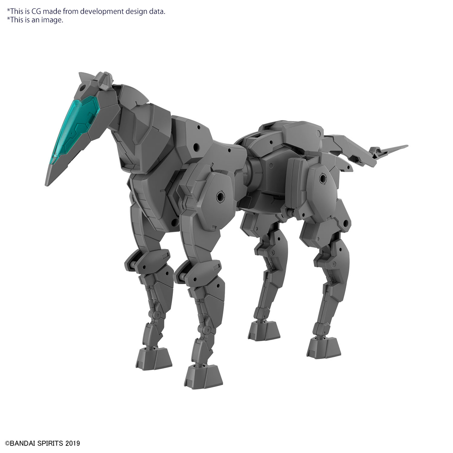 Bandai 30MM 1/144 Extended Armament Vehicle (HORSE MECHA Ver.) [DARK GRAY]