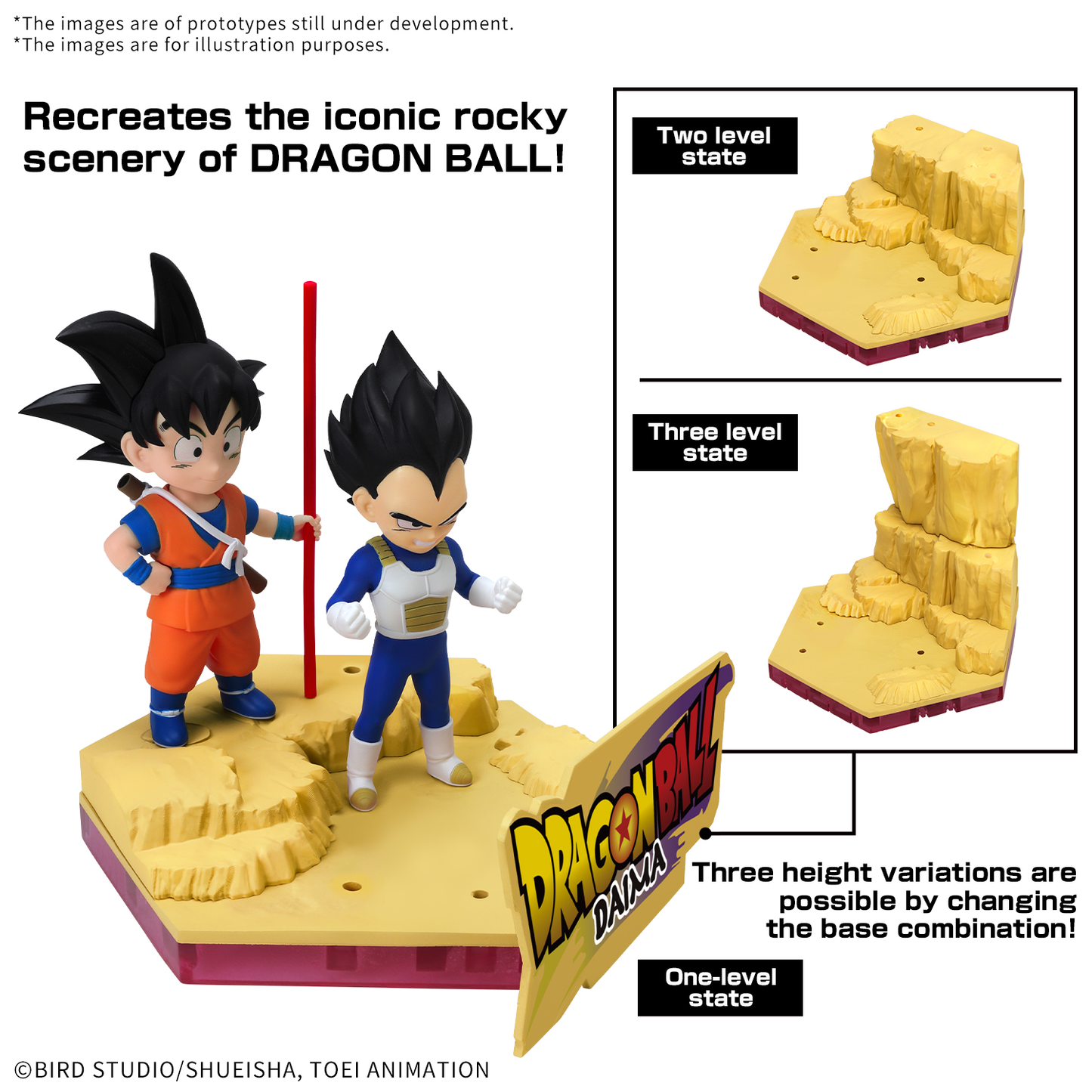 Bandai Dragon Ball Daima Model Kit Son Goku (mini) & Vegeta (mini)