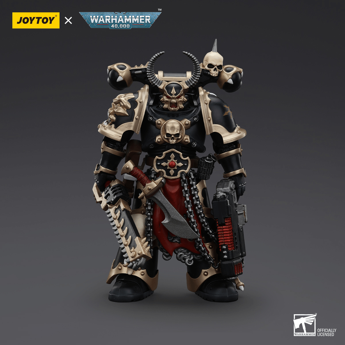 JoyToy Chaos Space Marines Black Legion Chosen With Combi-Melta And Chainsword
