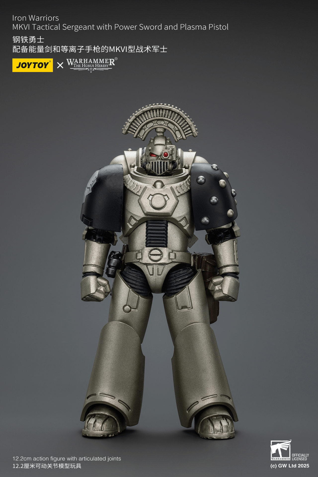 Iron Warriors MKVI Tactical Sergeant with Power Sword and Plasma Pistol