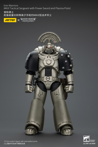 Iron Warriors MKVI Tactical Sergeant with Power Sword and Plasma Pistol