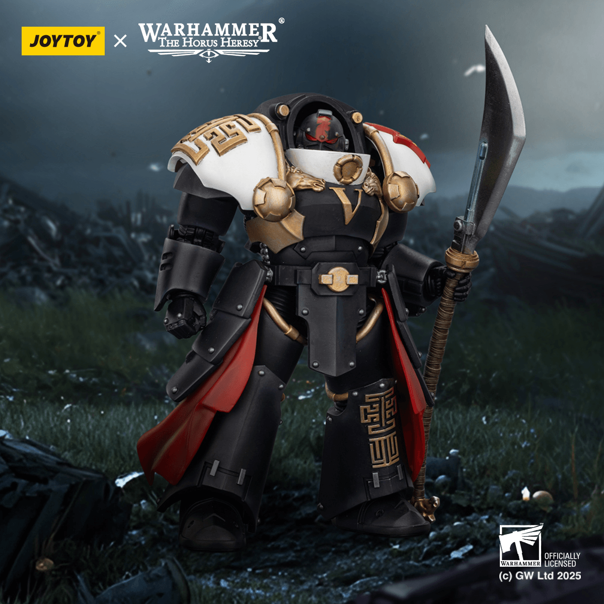 JoyToy White Scars Ebon Keshig Terminator 1 With Power Glaive