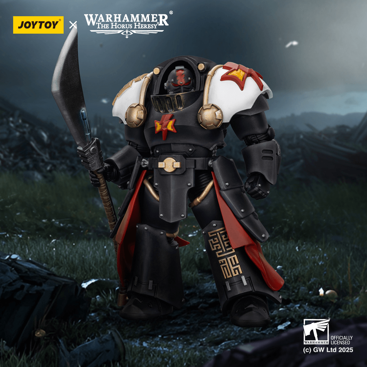 JoyToy White Scars Ebon Keshig Terminator 2 With Power Glaive