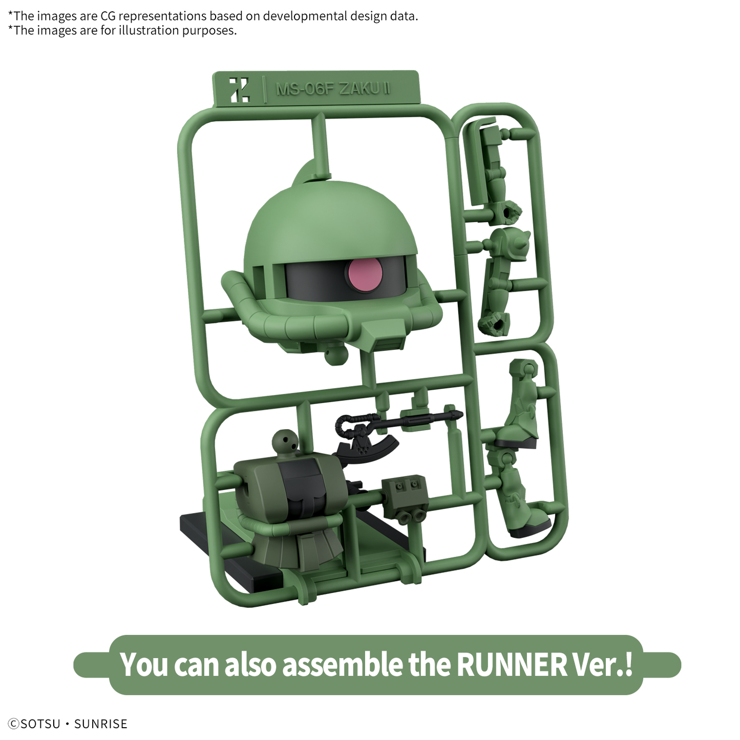Bandai 1/1 Zakupla-Kun DX Set (With Runner ver. Recreations Parts)