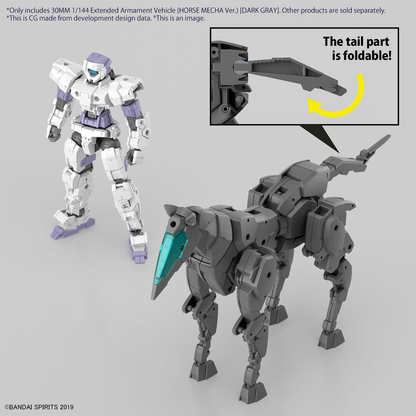 Bandai 30MM 1/144 Extended Armament Vehicle (HORSE MECHA Ver.) [DARK GRAY]