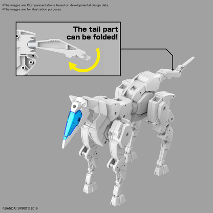 Bandai 30MM 1/144 Extended Armament Vehicle (HORSE MECHA Ver.) [WHITE]