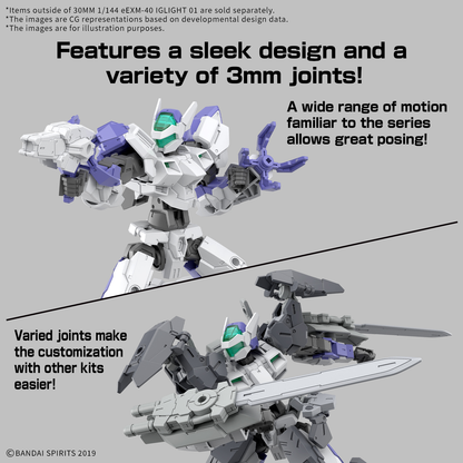 Bandai 30MM 1/144 eEXM-40 Iglight 01