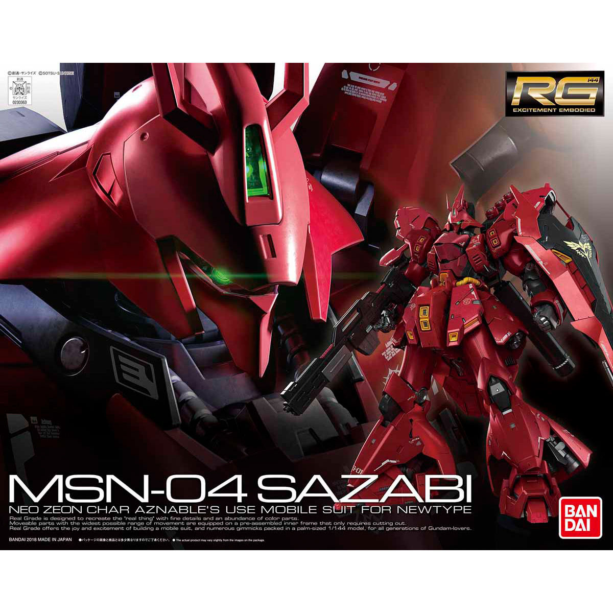 Bandai RG 1/144 #29 MSN-04 Sazabi