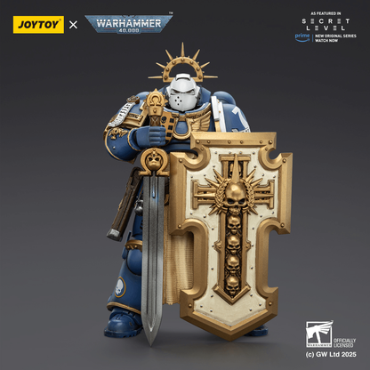 JoyToy Ultramarines Levantus With Power Sword, Stormshield And Bolt Pistol
