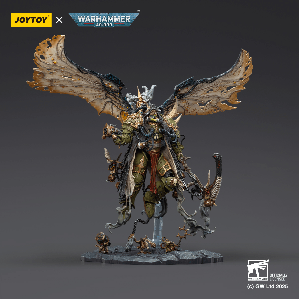 JoyToy Mortarion, Daemon Primarch Of Nurgle With Ancient Weapons
