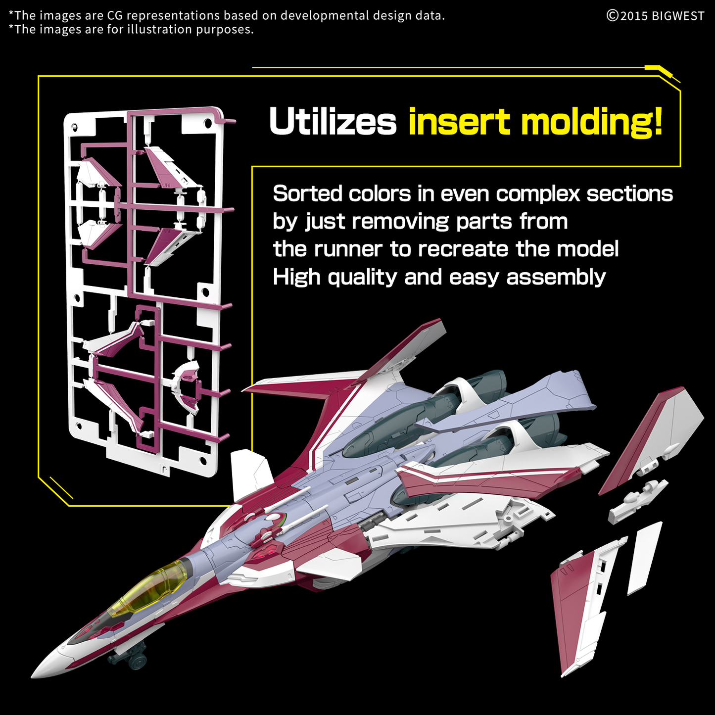 Bandai HG 1/100 VF-31C Siegfried (Mirage Farina Jenius Use)