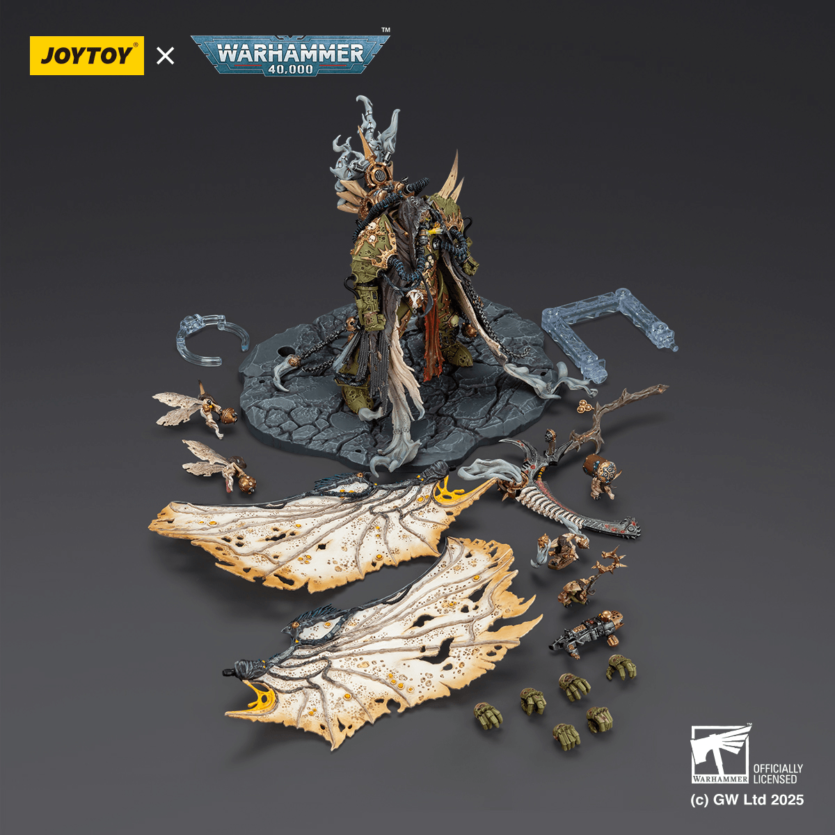 JoyToy Mortarion, Daemon Primarch Of Nurgle With Ancient Weapons