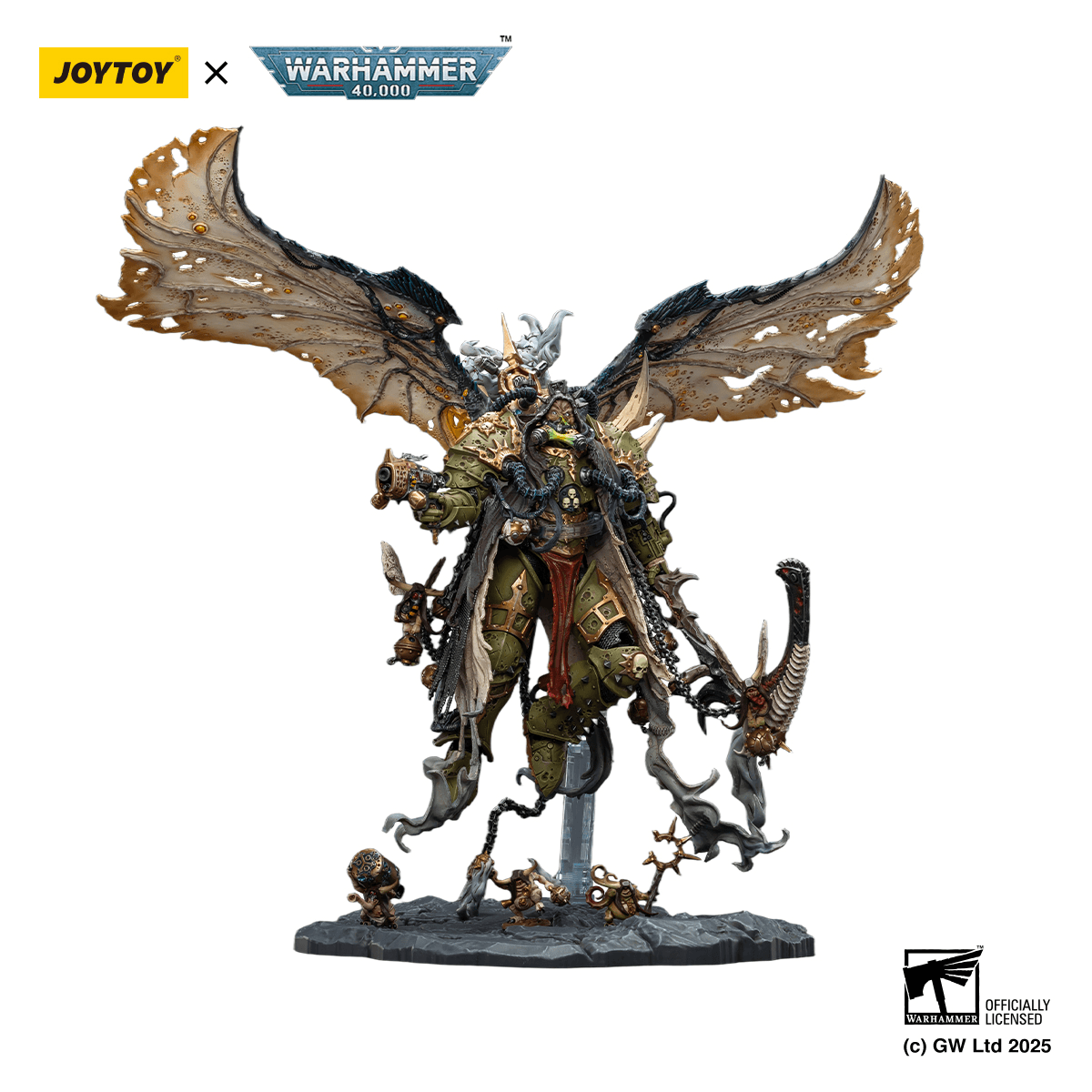 JoyToy Mortarion, Daemon Primarch Of Nurgle With Ancient Weapons