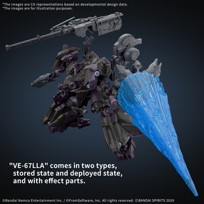 Bandai 30MM Armored Core Fires of Rubicon Arquebus Add VE-40A Open Faith