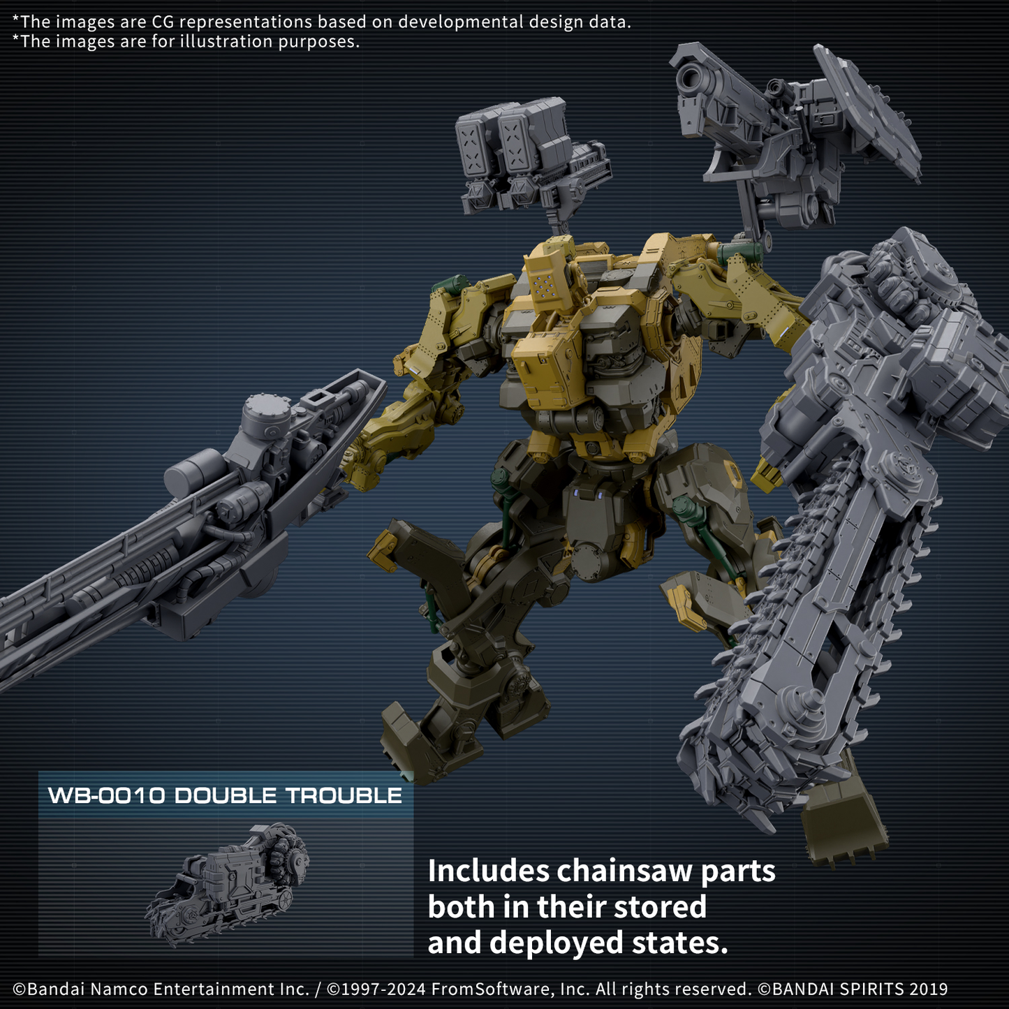 Bandai 30MM Armored Core Fires of Rubicon RaD CC-3000 Wrecker Milk Tooth