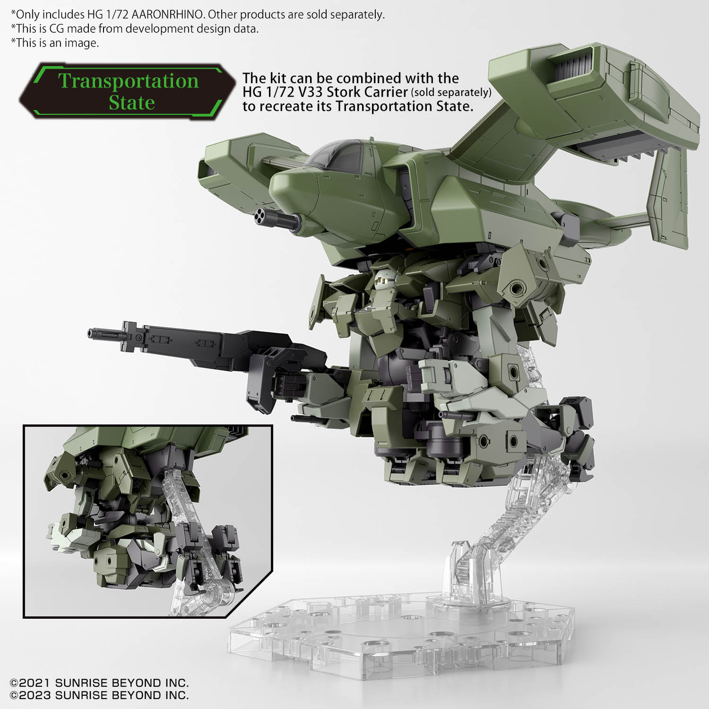 Bandai HG 1/72 Aaronrhino
