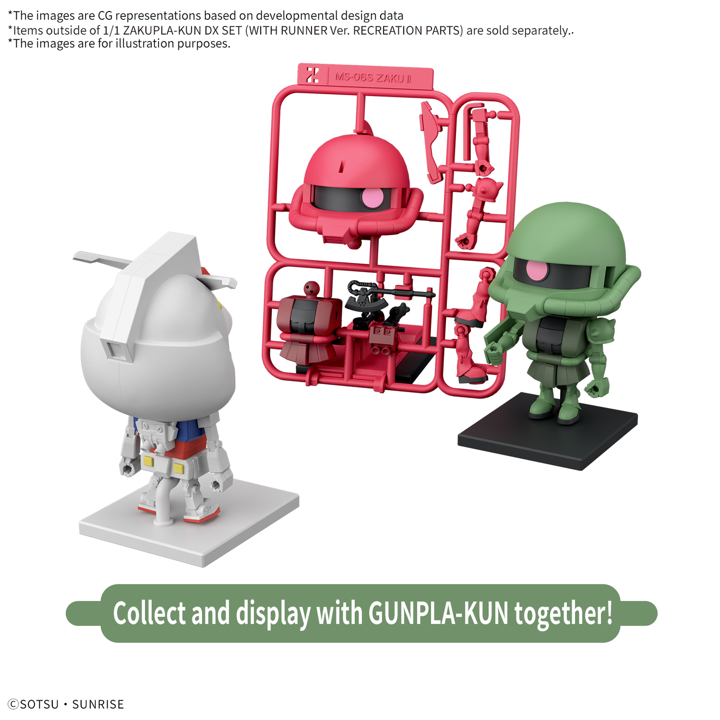 Bandai 1/1 Zakupla-Kun DX Set (With Runner ver. Recreations Parts)
